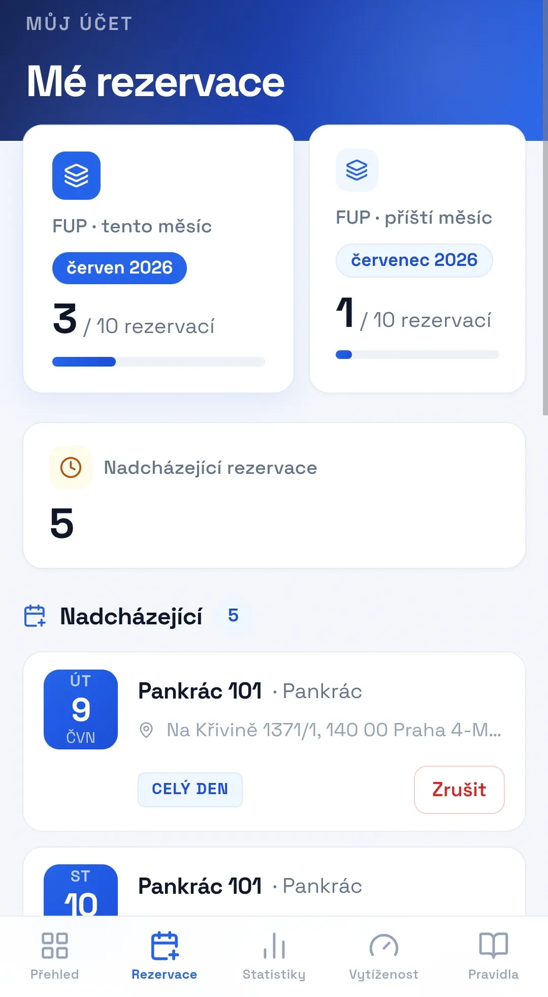 My bookings
